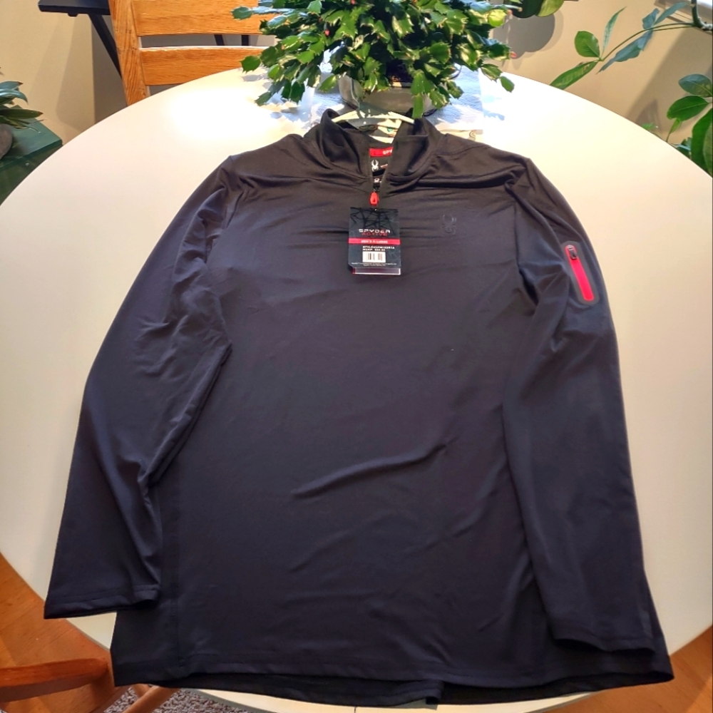 Men's Spyder Mock Turtleneck, new with tags XL